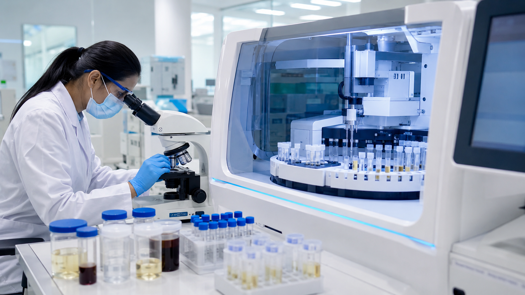Fluidos corporais no analisador: quando o automático supera o olho humano — e quando não supera